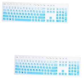 Housoutil 2 STK Tastaturschutz Laptop-Tastatur Tastaturabdeckung aus Silikon Laptops Tastatur schutzhülle tastaturhaut aus silikon Universal- Klaviatur Rechner Kieselgel