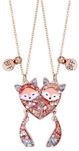 LEEQ Collana Dell'amicizia Best Friends - Collana dell'amicizia Set Best Friend Collana Ragazze BFF Regalo di Compleanno collane, Compleanno Natale Damigella d'Onore Regali Ragazze Signore Sorelle