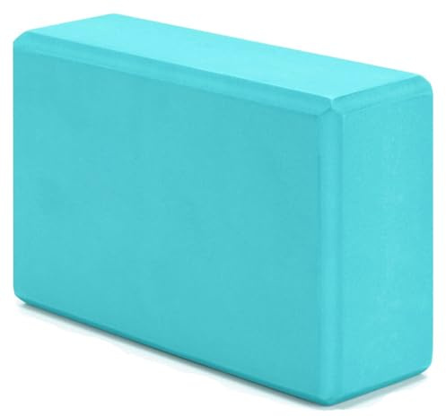 G5 HT SPORT Ladrillos de yoga [individual o en pares] Bloques de yoga de alta densidad y soporte, antideslizantes, hipoalergénicos | 22,5 x 15 cm, grosor 7 cm (ladrillo individual (azul)