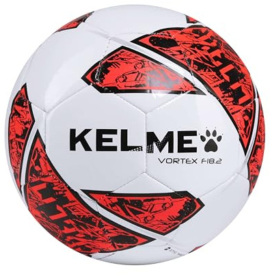 KELME Pallone da calcio Futsal, palla da calcio Pelota de Futbol (bianco/arancione, 4)