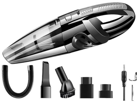 DGOINGPI Aspirapolvere per auto Aspirapolvere portatile wireless Ricarica USB Aspirapolvere per auto Portatile Wet & Dry Palmare aspirabriciole