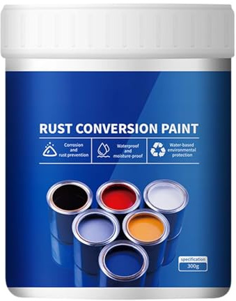 Rostumwandler, 500 g wetterfeste Farbe für Metall, Wetterfeste Rostumwandlerfarbe für Metall (Red)