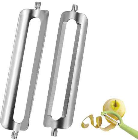 2 Stück Für Tupperware SparschäLer SchäLer Ersatzklinge GemüSeschäLer Tupperware Klingen Für SparschäLer Tupper KartoffelschäLer Klinge Tupper SchäLfix Vegetable Peeler Edelstahl Vegetable Peeler