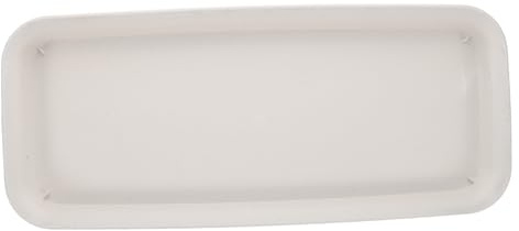 HEMOTON Sottovaso per Fioriera Rettangolare in Plastica Spesso, Vassoio per Piante da Interno Ed Esterno, Lunga Base 40x17 Cm, Accessorio per Vaso Stabile e Versatile per Casa, Ufficio e Giardino