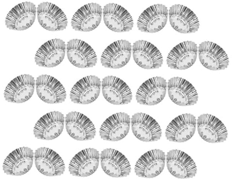 Alipis 30pièces Lot De Petits Moules à Tartelettes Pour Mini Desserts Caissettes à Muffins Réutilisables Moules à Pâtisserie Pour Friandises