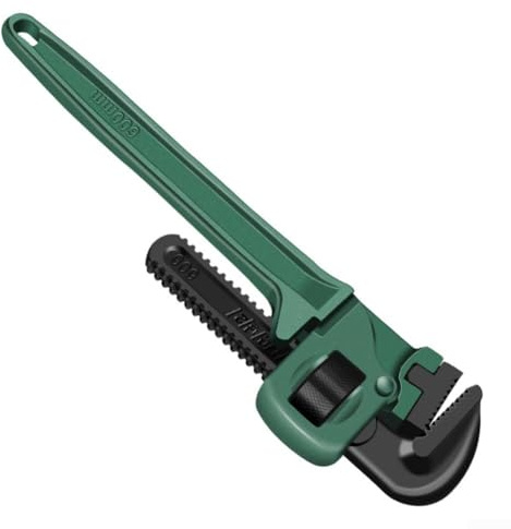 Lot de 12 clés à pipe pour plomberie et construction, matériau en acier au carbone résistant à la rouille et à l'érosion, ouverture de mâchoire réglable jusqu'à 100 mm avec poignée solide