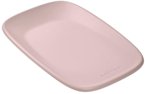 Nattou Wickelauflage - Wickelauflage Abwaschbar und wasserdicht auf PU-Schaum - Leicht und weich Baby Wickelunterlage - Wickelunterlage mit erhöhten Rändern - 50x70 cm - Altrosa