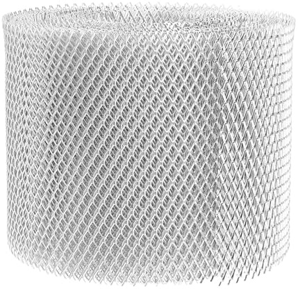 OATIPHO Rete per Grondaie in Alluminio 6 Pollici X 40 Piedi, Filtro per Grondaia Anti-foglie Leggero e Resistente, Protezione per Pluviali del Tetto Installazione Semplice per Uso
