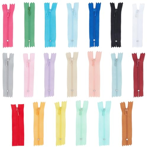 CABODYALS 1 Schachtel Mit 20 Stück Mini Reißverschlüssen Kleine Bunte Reißverschlüsse Aus Legierung Reparaturset Zubehör Zum Nähen von Kleidung Geldbörsen Taschen DIY Bastelarb