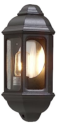 Konstsmide Cagliari 7011 Wandleuchte (B: 18cm T: 10cm H: 36cm, 1x100W, IP43) matt-schwarz