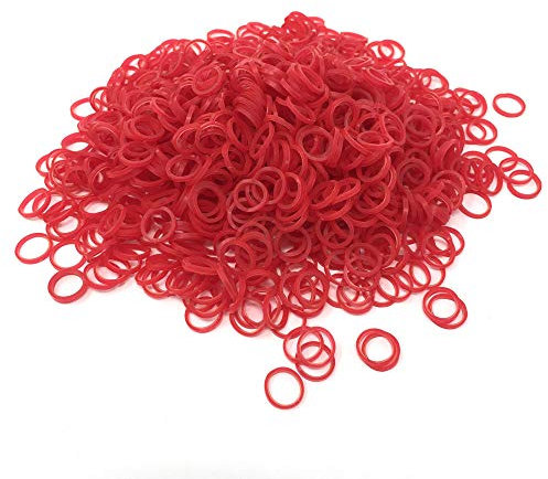 Show Tech Red latex top knot bands