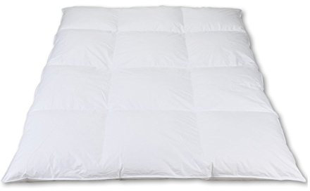 Down Duvet 10 cm 3 x 4 cassettes, White, 135 x 200 cm