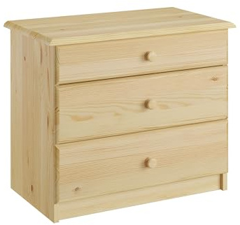 Erst-Holz Nachtkonsole für Erhöhte Seniorenbetten mit 3 Schubladen