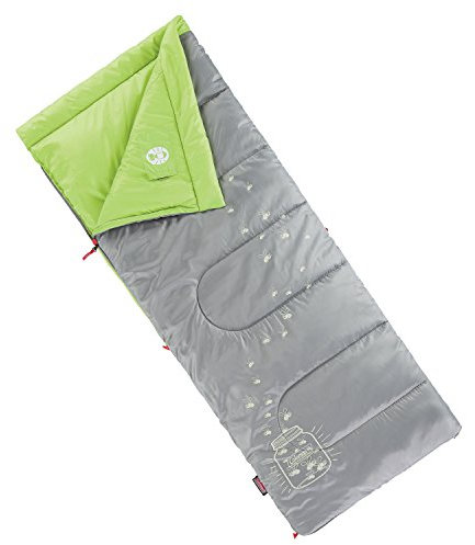 Coleman Kids 45°F Sleeping Bag for Children up to 5ft 5in Tall, Lightweight & Warm Sleep Sack for Indoor/Outdoor Use, Machine Washable