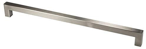 Gedotec Möbelgriff Edelstahl Stangengriff Küche - G14 | BA 320 mm | Schrankgriff eckig | Griff Edelstahl matt gebürstet | Türgriffe Profil 14 mm | 1 Stück - Schubladen-Griff für Schranktüren & Möbel