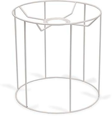 SMITS Lampenschirmgestell, Weiß, Rund, Kunststoff, Plastifiziert, 30 cm Ø, 30 cm H