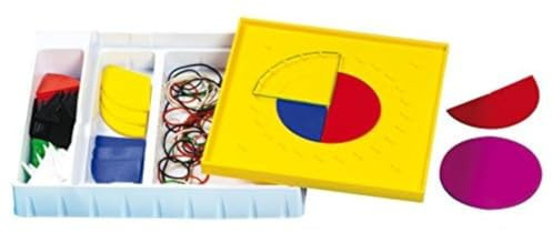 Betzold Arbeits-Set: Bruchrechnen und Geometrie inkl. 51 Bruchsegmenten & Gummiringen