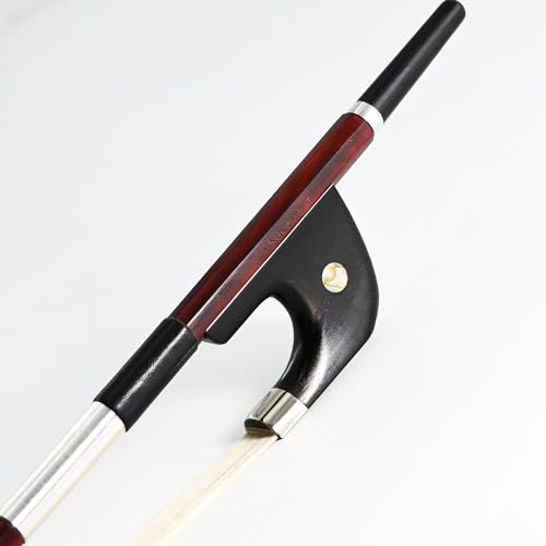 VINGOBOW neues Brasilien Holz Deutsches Modell aufrecht Kontrabassbogen natürliche Rosshaar 1/4 Größe