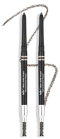Billion Dollar Brows Universal Brow Pencil - Dual-Ended Retractable Eyebrow Pencil with Spoolie Brush - Waterproof Matte Pomade Formula - Vegan & Cruelty-Free Eye Makeup for All Hair Colors