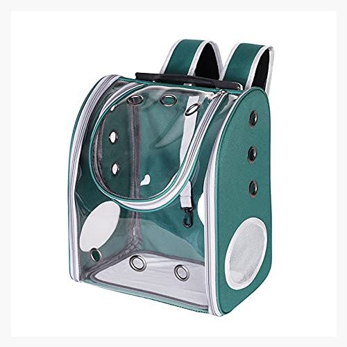 PETCUTE Hunderucksack,Atmungsaktive Transparente Katzenrucksack,Transporttasche Haustier Rucksack mit Abnehmbarer Mattezum Reisen,Fluggesellschaft zugelassenen Raumkapsel Rucksack