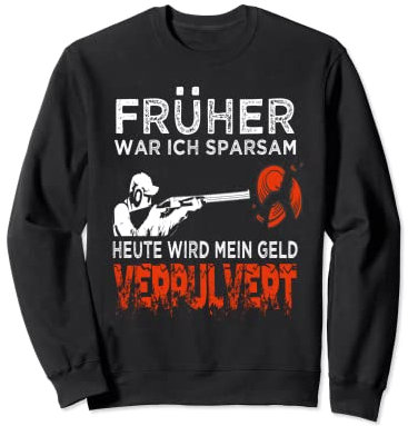 Tontaubenschießen Tontauben Wurfscheibenschießen Sweatshirt