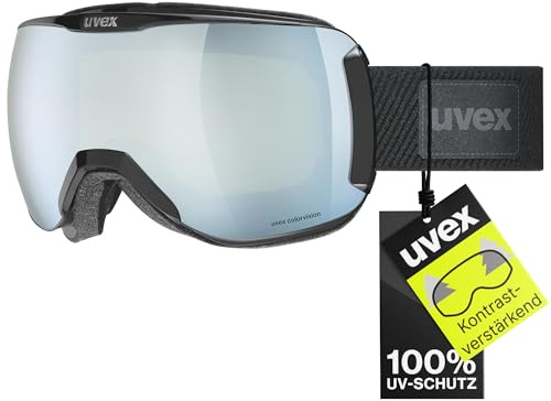 uvex downhill 2100 CV planet Skibrille, black/white-green, one size