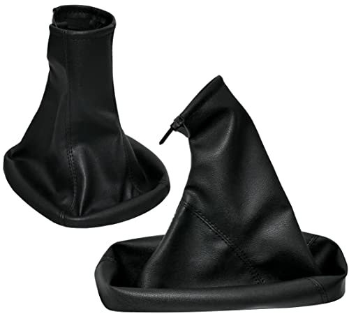 Aerzetix - C57724 - Cuffia soffietto per leva del cambio e freno a mano - compatibile con Opel Tigra Twintop dal 2004 al 2009 - colore: nero - in pelle sintetica