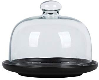 XIALIUXIA Mikrowellenabdeckhaube/Mikrowellen Abdeckung/Fliegenhaube,Dessert-Server Foto-Requisiten, Glas-Kuchen-Kuppel-Abdeckung, Obst-Käse-Kuppel, Lebensmittel-Kuppel-Abdeckung, Keramikplatten, Ku