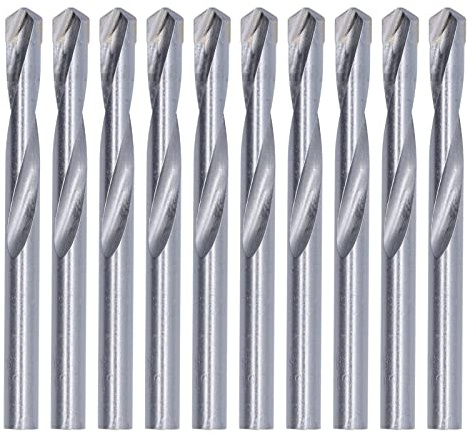 10 Stück 8 Mm Hartmetallbohrer, Spiralbohrer aus Wolframstahl Mit Geradem Schaft Für Edelstahl, Legierung, Metall, Kunststoff, Holz