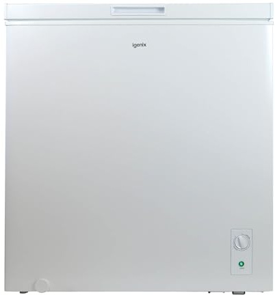 Igenix IGCF0198W Freestanding Chest Freezer, 198 Litre, White