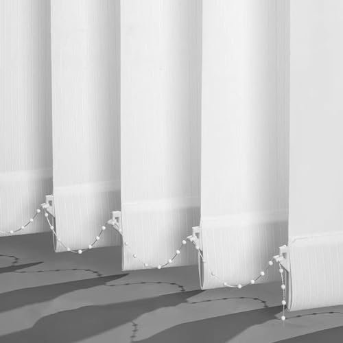 FENGSHOUU Lamellenvorhang Verdunkelungsjalousie,Raumverdunkelnd 100% Komplettset Vertikaljalousie,Blickdicht Halbtransparent Schiebevorhang,für Zuhause Büro,Anpassbar,Breite×Höhe (120cm x 250cm)