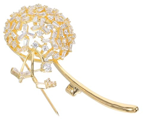Broche Pissenlit En Zircone Broche Tendance Pour Femme Épingle À Cravate En Forme De Fleur Pince À Cravate Pissenlit Pour Femme
