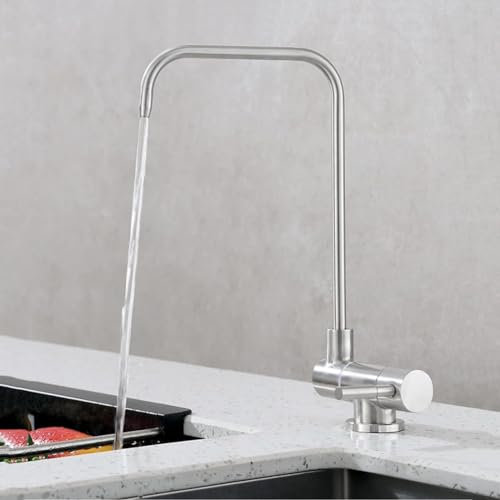 Küchenarmatur for Umkehrosmoseanlage Nur kaltes Trinkwasser Wasserhahn Waschbecken Wasserhahn-Gebürstet B(Color:Brushed A)