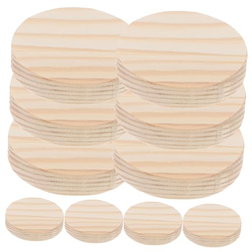 VILLCASE 10pezzi Fette Di Legno Naturale Per Pittura Rondelle Di Legno Grezzo Per Decorazioni Artigianali Per Progetti Creativi Matrimonio e Festività