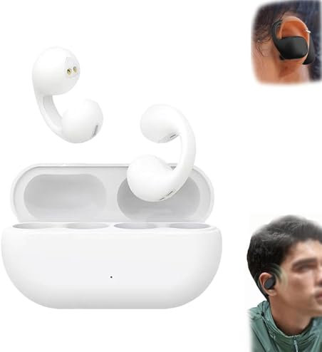 XiChiu Bash Earbuds - Auricolari impermeabili BashPro, per doccia, con cancellazione del rumore, sportivi, Bluetooth, auricolari aperti 3D stereo a conduzione ossea, impermeabili (bianco)