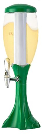 Dispenser di birra da tavolo,Torre di bevande,Bevanda Torre di bevande con tubo di ghiaccio e rubinetto - Dispenser di acqua brillante per Margherita, liquori e bevande.