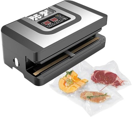Vacuum Sealer Packing Machine, 12.6 inch Long Sealing Width, Fits most bags, ideal for Soft or Powdered foods, Liquid Sauces or Spups, Fresh Meats, Commercial Devices
