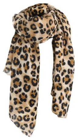VALICLUD ÉCharpe LéOpard Femme Oversize 78.74X31.89In ChâLe Chaud LéGer Pour Hiver Accessoire Mode Polyvalent Garde Chaud Pour ActivitéS ExtéRieures Et Quotidiennes