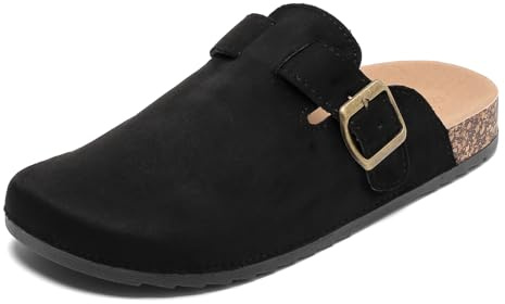 Sabot Donna e Uomo, Ciabatte Chiuse in Pelle, Comode e Traspiranti, Ideali per Casa e Giardino, Sandali Pantofola Misure 35-45