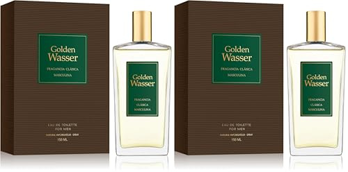 Instituto Español Eau de Toilette Golden Wasser para Hombre (Paquete de 2)