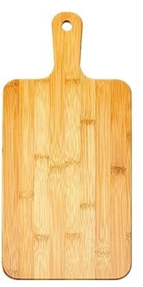 CGUOHU Cheeseboard Cheese Board with Handle Large Wooden Serving Board Kitchen Chopping Boards for Pizza Vegetables Meat For Parties(S-27x15x1.4cm)