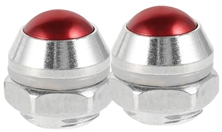 VERDANVERSE Pressure Cooker Safety Valve 14mm Red Flat Pressure Limiting Valve Replacement Kit 2pcs Compatible with Kitchen Utensils Accessories