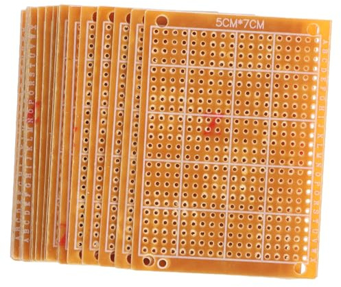 OSOLADY Placas de Circuito Impreso 20 Resina y Fibra de Vidrio, Versátiles y Resistentes para Proyectos Electrónicos para Soldadura y Experimentos de Bricolaje