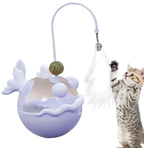 Fuuxtci Katzen Futter Spielzeug - Katzenminze Kauspielzeug für den Innenbereich,Katzen Puzzle Feeder Spielzeug Für Fütterungstraining Geistige Anregung Und Langeweilebekämpfung,Mentale Stimulation