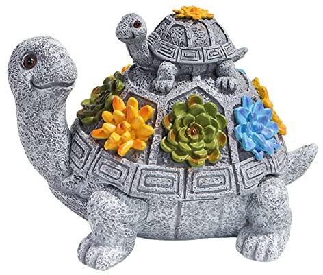 Cendrier d'extérieur en forme de tortue mignonne pour cigarettes, cendrier de bureau avec couvercle, décoration tortue mignonne en résine coupe-vent pour la maison, le bureau, le jardin, la terras