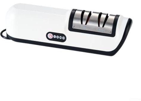 Rechargeable Electric Knifes Sharpener Automatic Cordless Sharpener for Kitchen Scissors and Gardening Tools Compact Design with USB Cable for Home Use(Black)