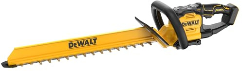 DEWALT Taille-haie Brushless 18V XR, Machine Seule, DCMHT567N-XJ | avec lame à double action de 60 cm, écartement de 25 mm et balai ramasse-haies pour une coupe rapide et nette.