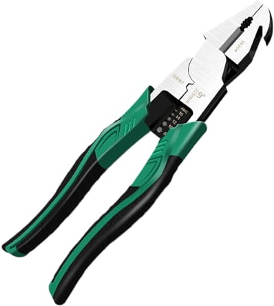 Pinza Tagliafili,Attrezzo multifunzionale per crimpare e spelare - Pinza crimpatrice,Per cablaggio elettrico, fai da te, artigianato, creazione di gioielli, riparazione recinzioni, manutenzione domest