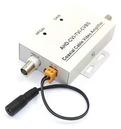 Cavo coassiale Bnc Amplificatore di segnale video Booster 1CH Cavo coassiale Amplificatore video 1 canale Amplificatore di segnale Bnc Amp Booster per telecamera di sicurezza coassiale Cctv