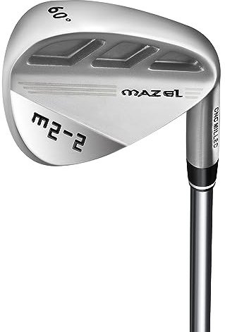 MAZEL Golf Wedges 52 56 60 Steel Golf Sand Wedge with Extra Wide Sole | Wider Sole Prevents Digging,CNC Milled Face for More Accuracy and Distance,Anti-Glare Matte Surface Reduces Sun Distraction